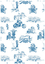 Blue Biker - Body manches courtes