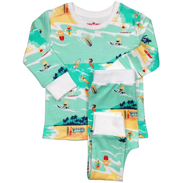 pyjama bébé enfant coton bio rompers surfer